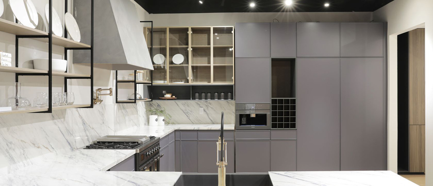 San Francisco California Showroom Kitchen Cabinet Display