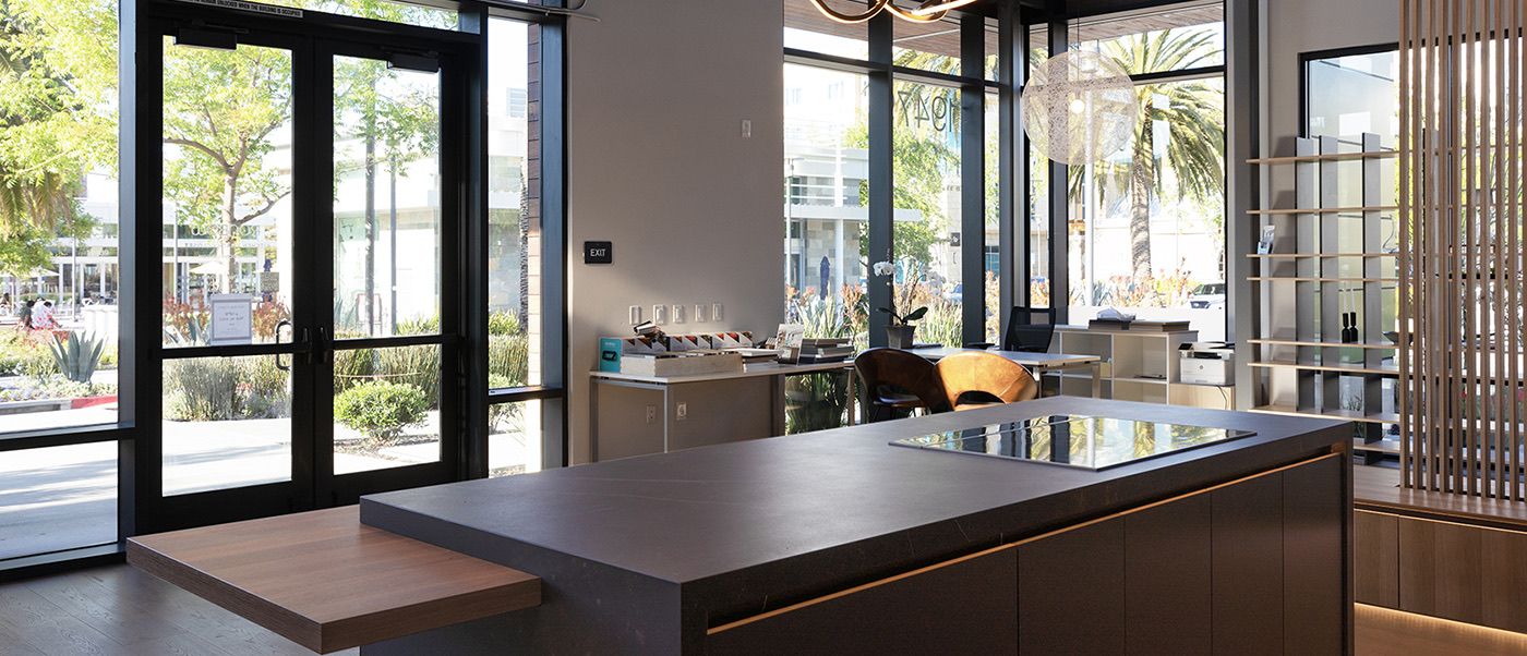 Cupertino California Showroom Kitchen Cabinet Display