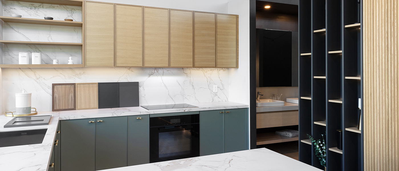 Cupertino California Showroom Kitchen Cabinet Display