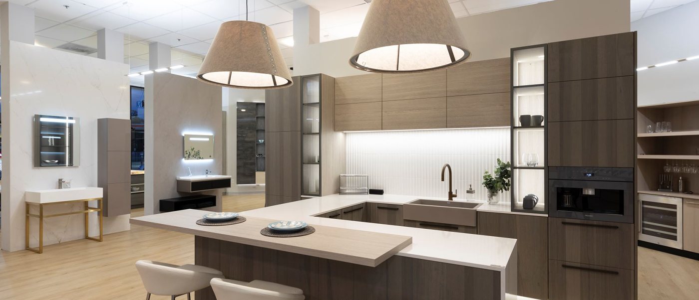 Redwood City California Showroom of Ronbow's floating table