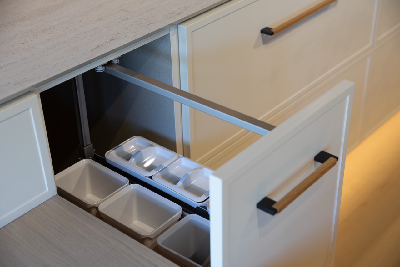 Monterey California Showroom Kitchen Pull Out Cabinet